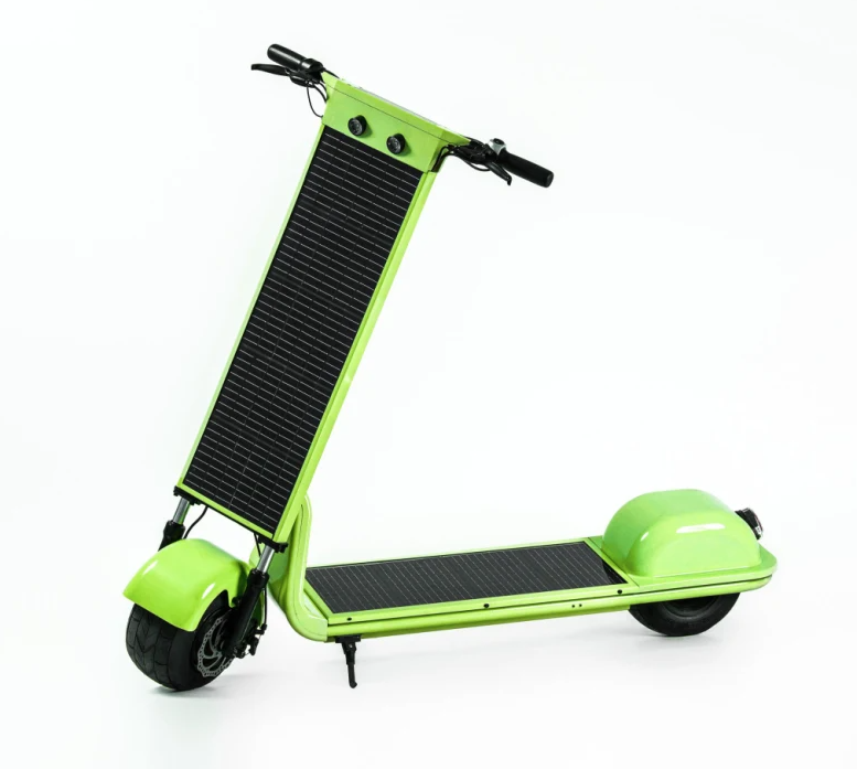 Electric SCOOTER`Solar Energy Powered Electric Scooter 2 Wheeler with Roof For Adult and Elderly