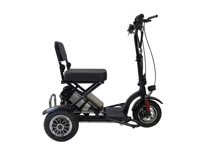 3 Wheel Double Seat Luxury Outdoor Foldable Electric Motorcycle Mobility Scooter Tricycle