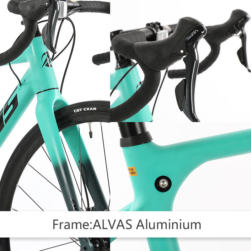 ALVAS CLIMAX Dianfeng R3000 aluminum barrel 700C bend handle road unisex recreational bike