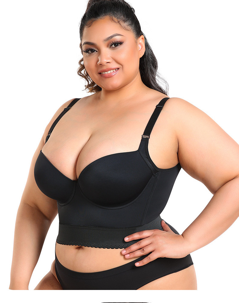 King Mcgreen Star Back Smooth Out Shaper Bra Plus Size Wide Band Bras Shapewear Back Fat Smooth Underwear Top Breast F Cup