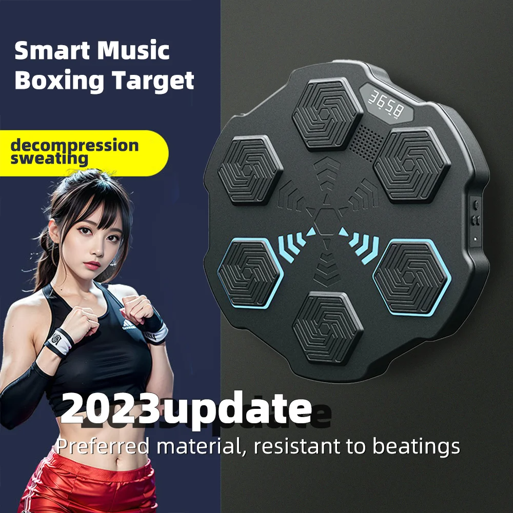 Best price smart music boxing punching training machine electronic boxing game machine wall mounted boxing target trainer