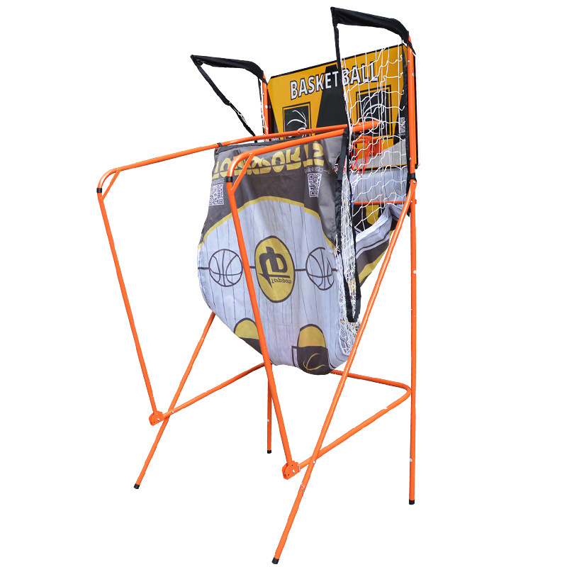 Easy fold indoor double shotout basketball arcade game with electronic scoreboard outdoor basketball shooting machine with hoop