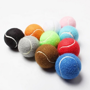 12 PCS Pack cheap practice tennis balls standard  2.5inch polyester felt  dog  tennis balls  advanced training tennis balls