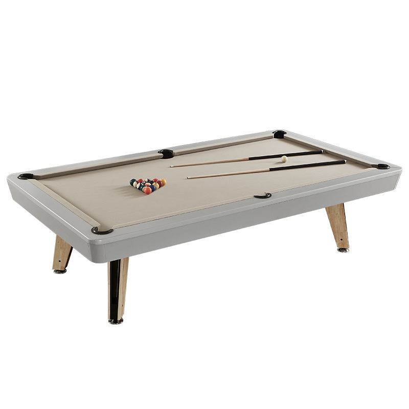 Modern Solid Wood Pool Table Light Multi-Function Billiard Table 3-in-1 Pool Table 8ft