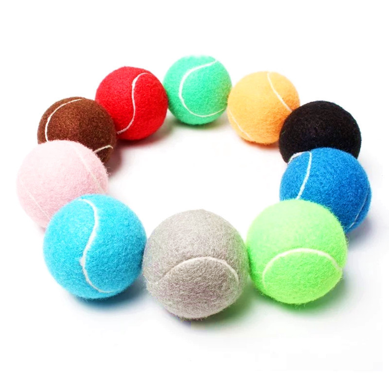 12 PCS Pack cheap practice tennis balls standard  2.5inch polyester felt  dog  tennis balls  advanced training tennis balls