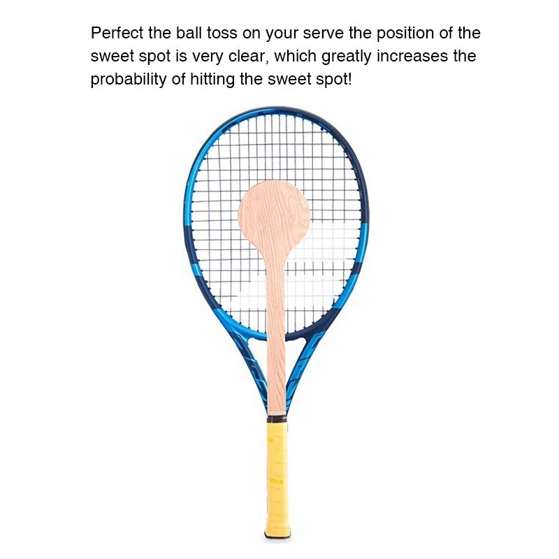 Custom Logo Tennis Swing Training Equipment Wooden Spoon Tennis Pointer  Racket Tennis Sweet Spot Trainer