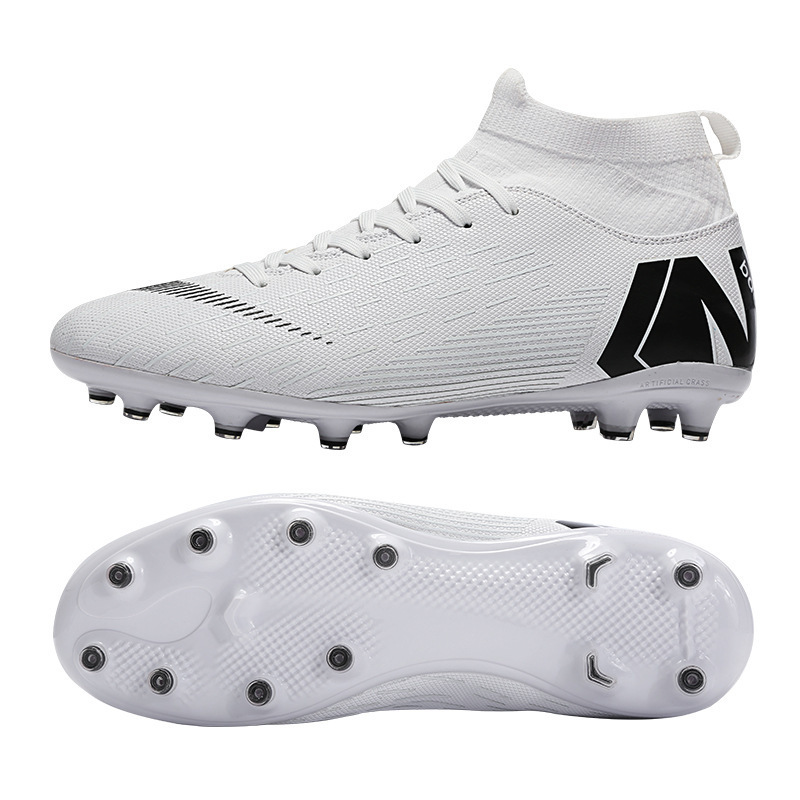 High Quality Black Men Football Cleats  Boots Athletic  Breathable Soccer  Turf Shoes Anti-Slip Soccer Boots