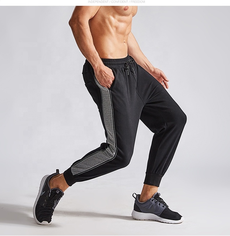 Mens Workout Athletic Pants Elastic-Waist Drawstring Pants for Sport Exercise Travel Quick Dry