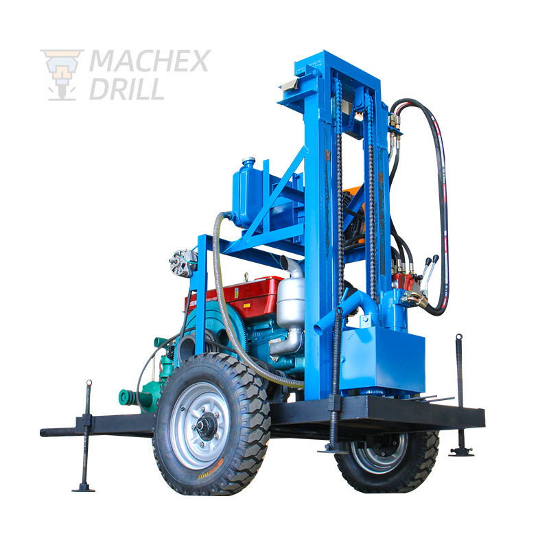 MACHEX MK-10Y Cheap Price Hydraulic Water Well Drilling Rig Soil Clay Geology Drilling Rig