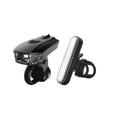 Machfally EOS350 BK700 USB Rechargeable Bike Light Front And Back, Safety Bicycle LED Headlight & Rear Tail Light