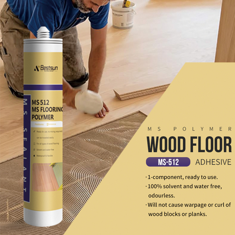 4 Gallon Non Hazard Low Odor Flexible Ms Wood Flooring Adhesive for European Market