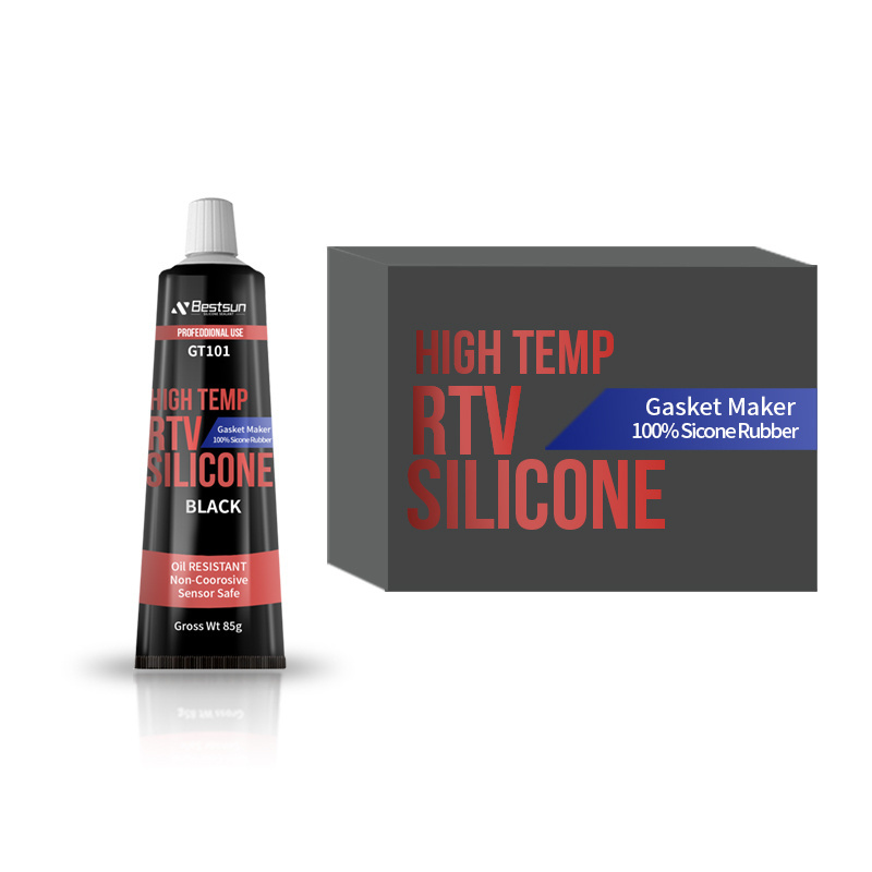 high temp general purpose quick dry oil proof red silver gray color rtv silicone sealant for diesel engines