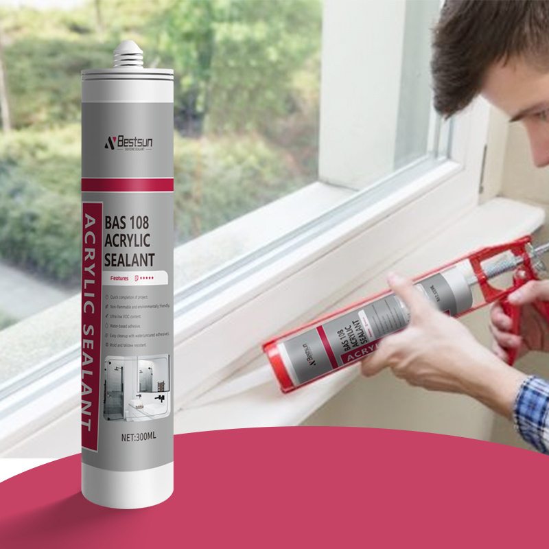 General paintable acrylic latex interior caulking sealant siliconized gaps acrylic filler for wall and ceilking