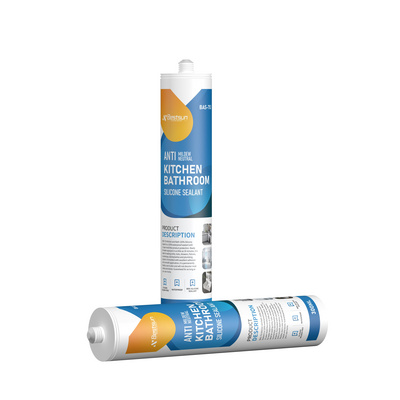 100 % Silicone Sealant Caulk, Waterproof and Mold & Mildew Resistant Clear Silicone Sealant