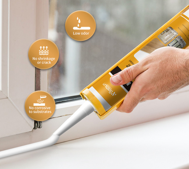 General Purpose Construction Sausage Water Based Caulking Sealant for windows and doors acrylic gap filler