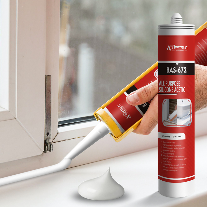 Factory direct waterproof mildew proof weather resistance acetic silicone sealant for window