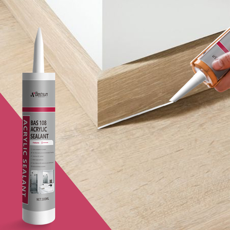 General paintable acrylic latex interior caulking sealant siliconized gaps acrylic filler for wall and ceilking