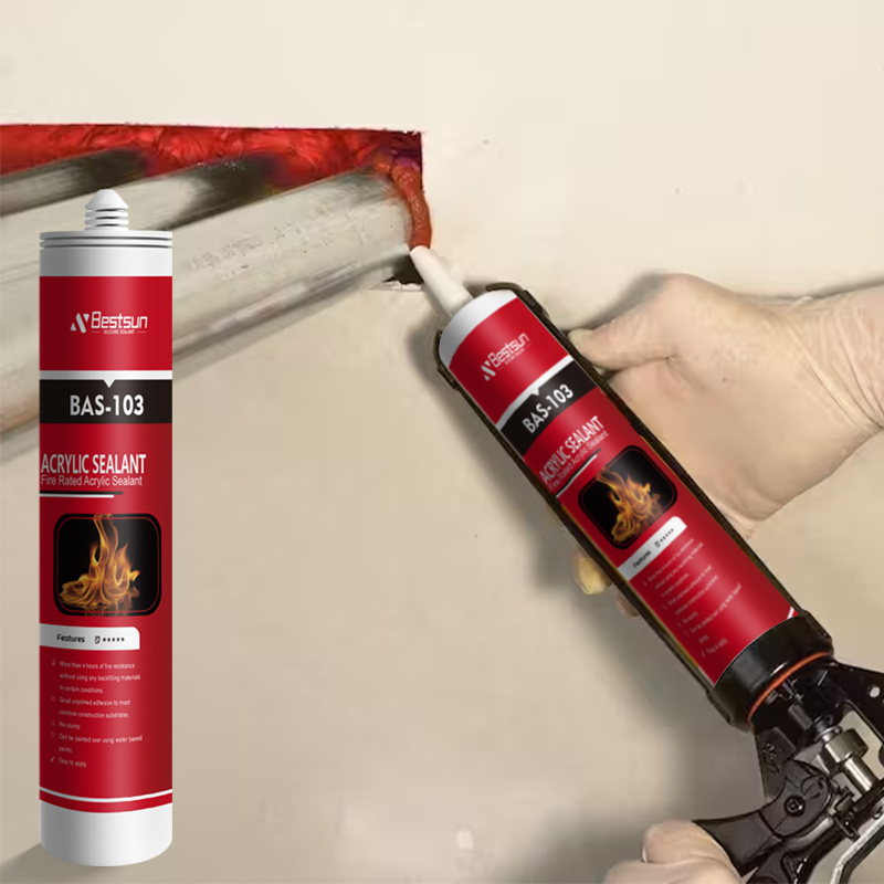 Fireproof material Elastic non-cracking high flame retardant tube sealant Expansion type Acrylic Fire stop Sealant