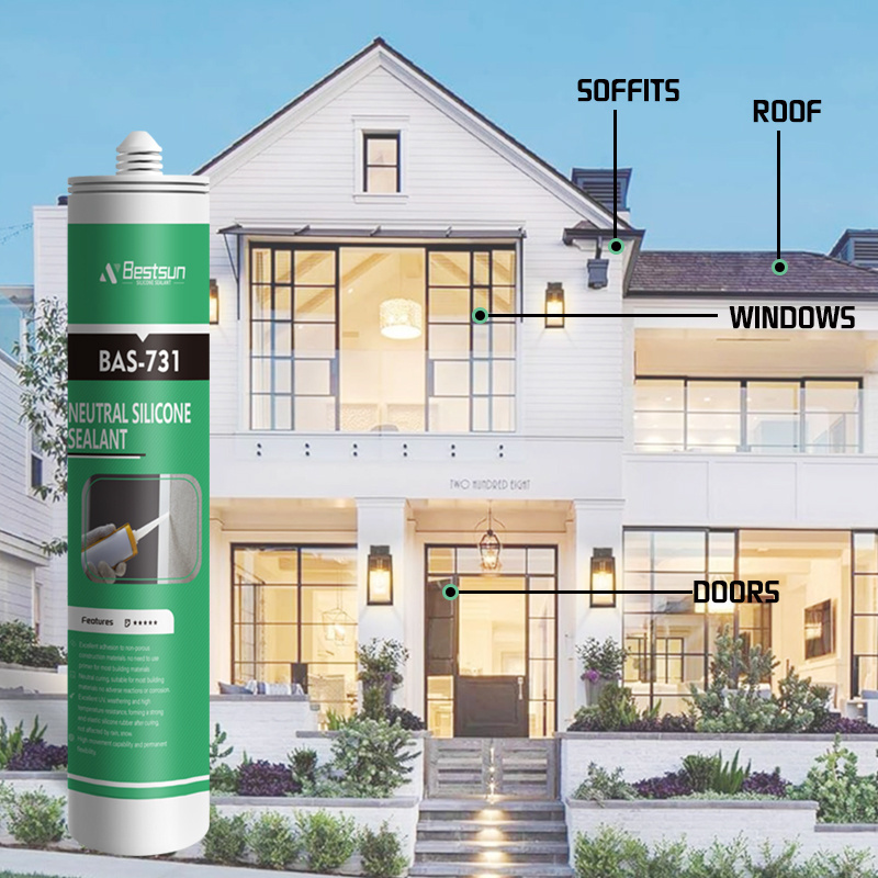 GP silicone caulking weather proofing no acetic curtain glass wall sealing neutral silicone sealant