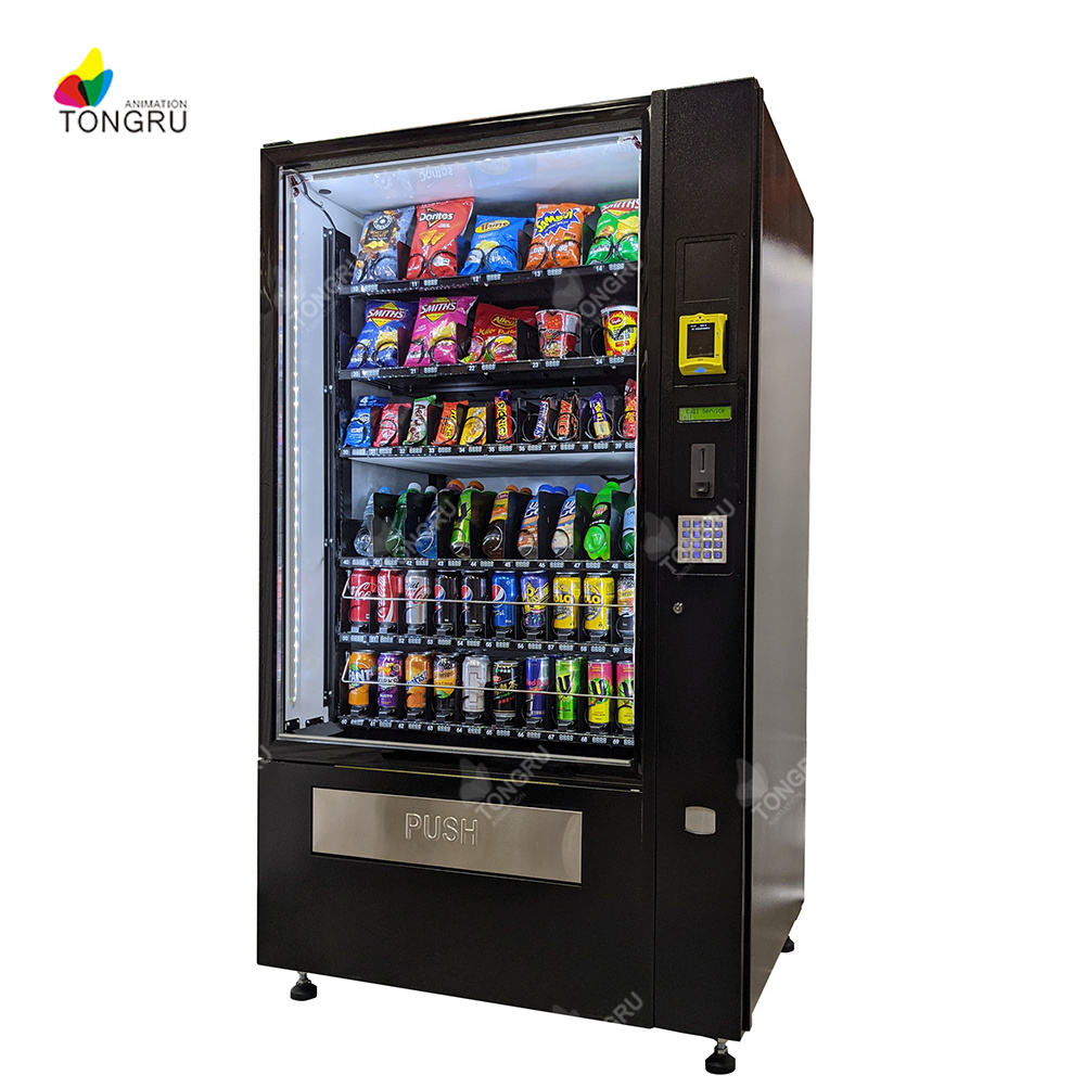 street refurbished vending machines for drink snack cold soda vending automatic products combo vending machine for sale