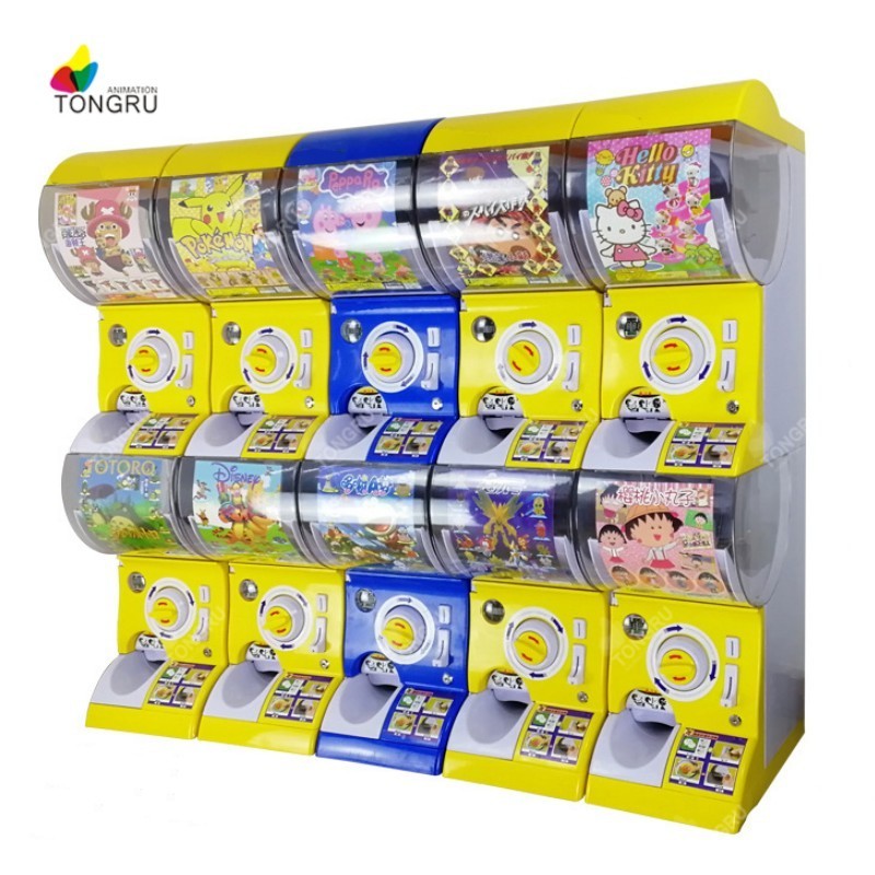 Japan Original Capsule Vending Machine White Color Gacha Toy Machine Token Operated Gachapon Machine