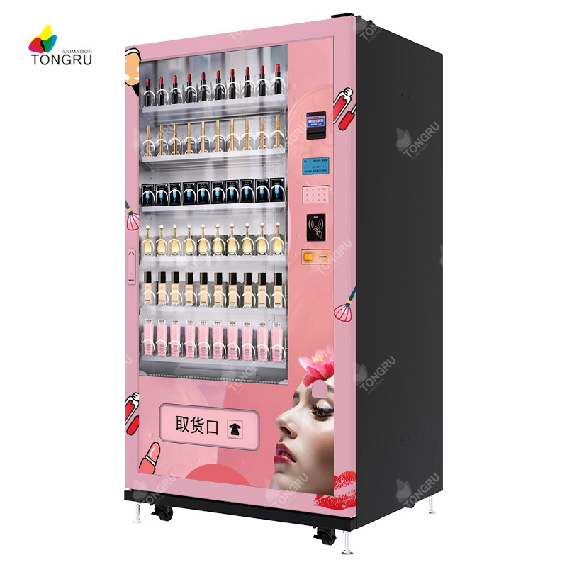 custom nail salon beauty nail polish vending machine eyelash hair vending skin care products vending machine