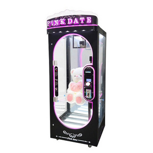 coin operated makinas pink date scissors cut prize gift machine cut 2 win claw machine big stuffed toys scissors game machine