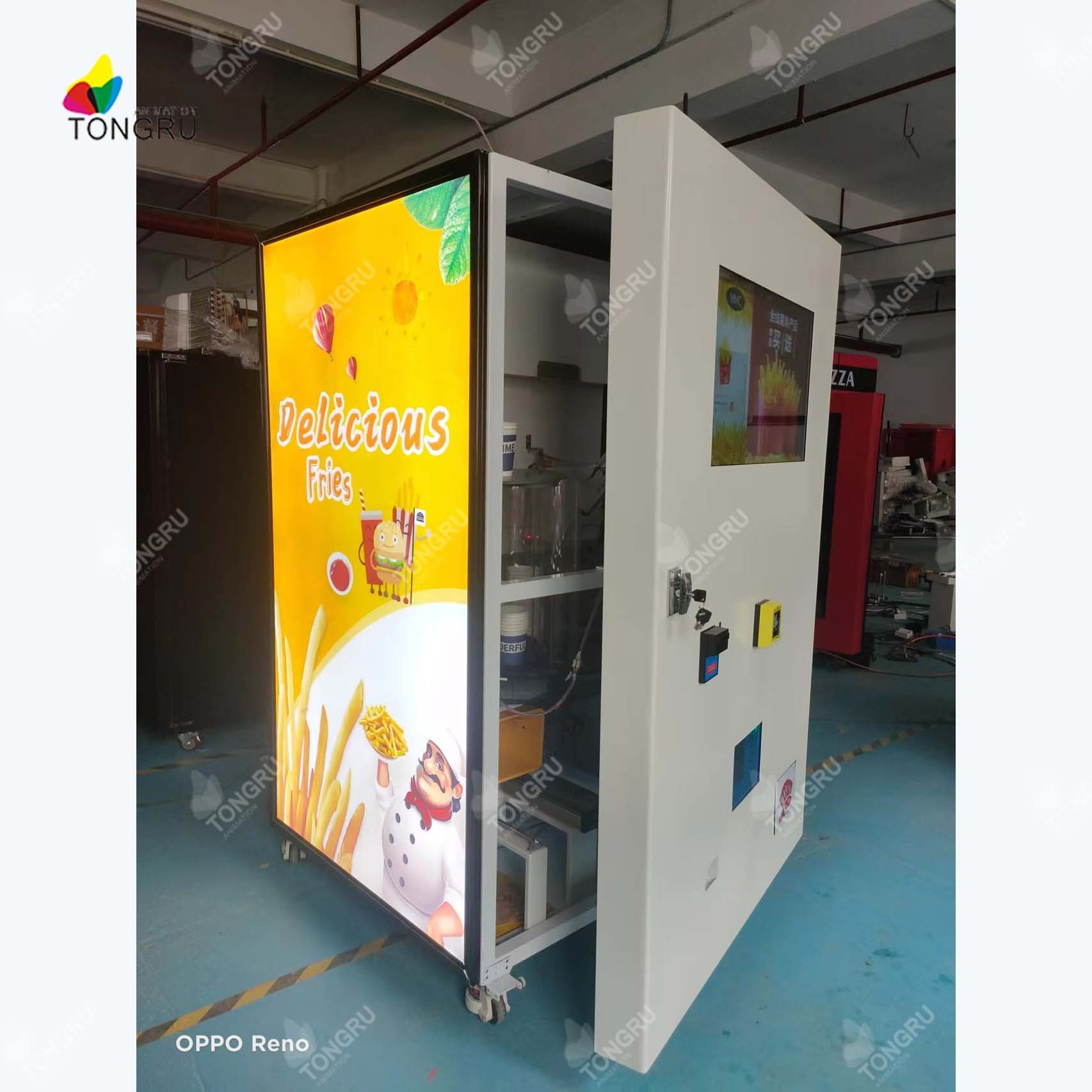 hot automatic potato chips pop vending machine fried chicken wings and french fries vending machine