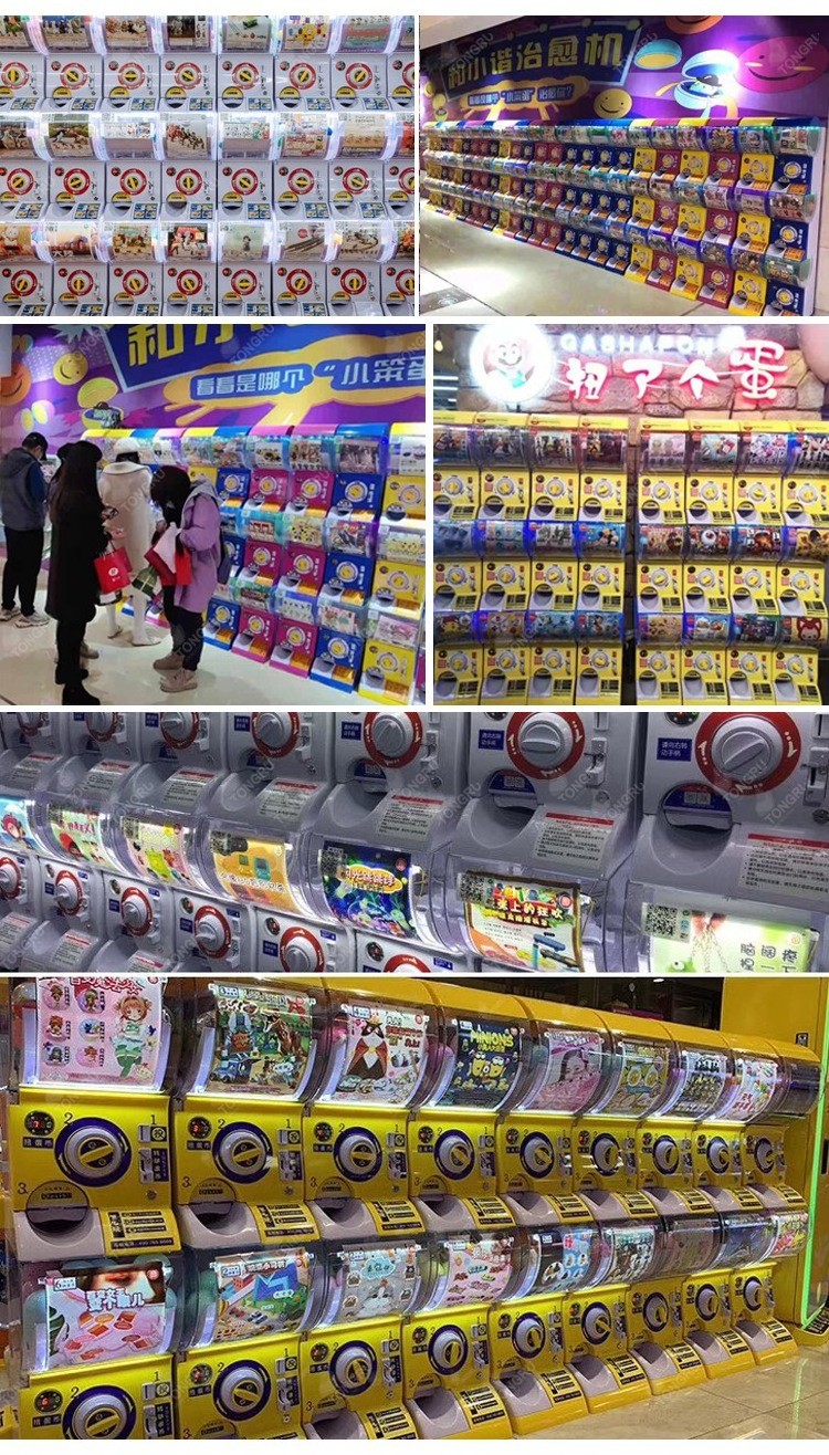 Japan Original Capsule Vending Machine White Color Gacha Toy Machine Token Operated Gachapon Machine