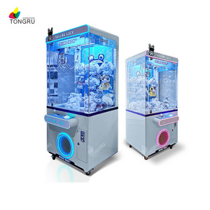 China coin pusher dolls catcher games machine blue coin operated toy arcade crane claw machine