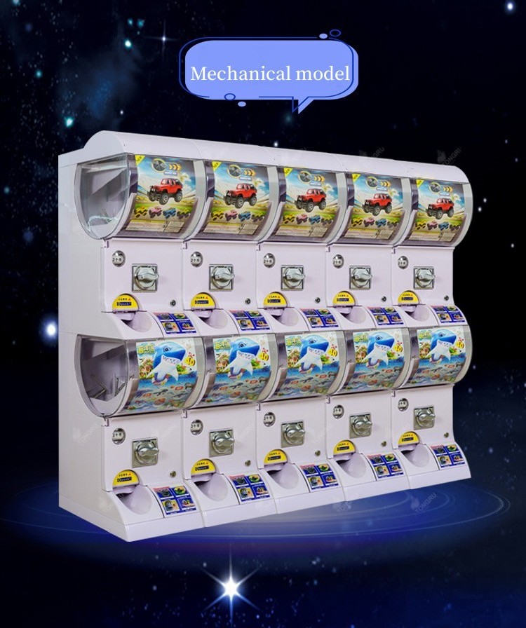 Japan Original Capsule Vending Machine White Color Gacha Toy Machine Token Operated Gachapon Machine