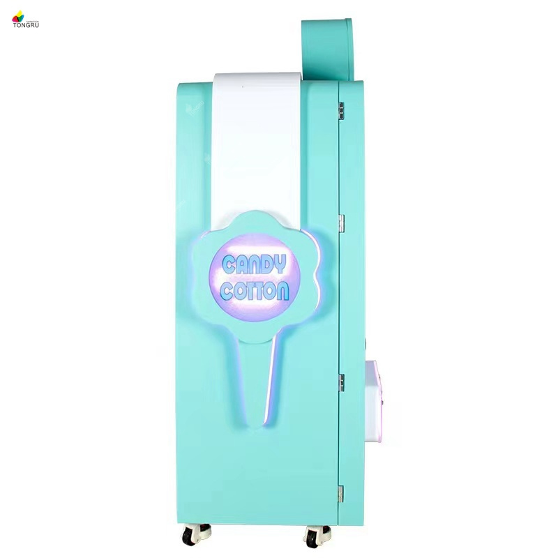 Intelligent 30 Flower Candy Floss Vending Making Machine Automatic Cotton Candy Vending Machine With Super Touch Advertising