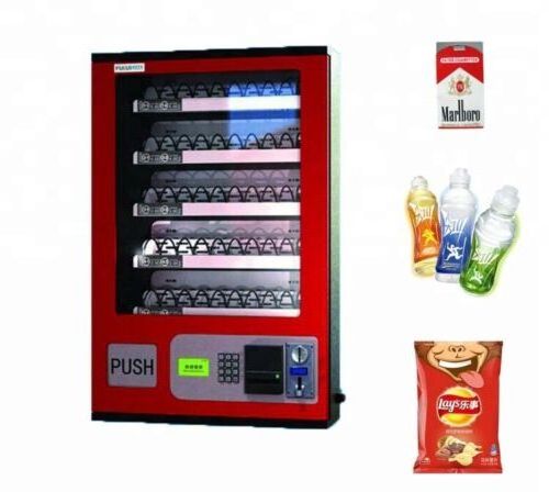 mini wall mounted vending machine with cheap price small OEM ultra strong combo vending for foods and drinks