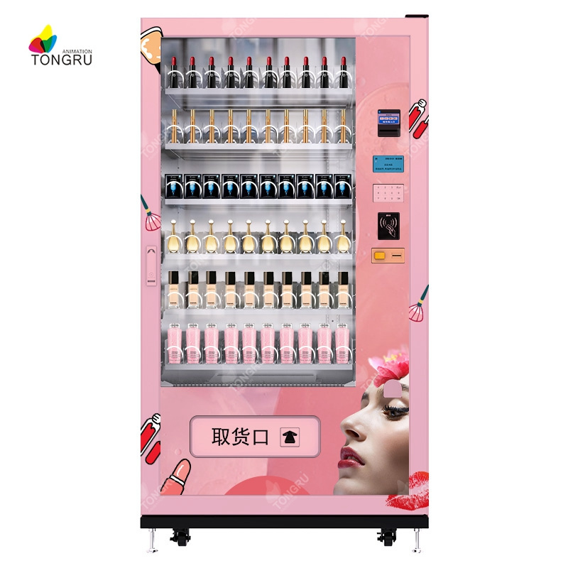 custom nail salon beauty nail polish vending machine eyelash hair vending skin care products vending machine