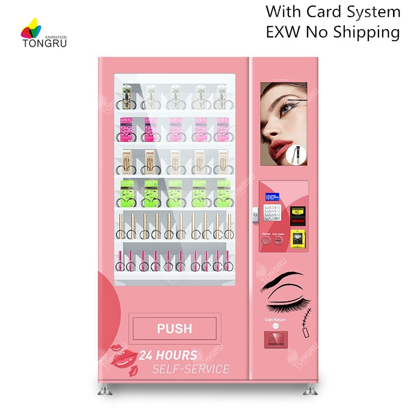 custom nail vending machine lash nail lacquer lash  hair vending beauty vending manicure