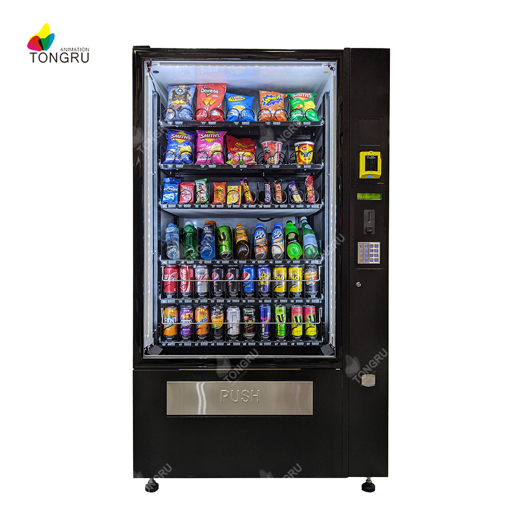 street refurbished vending machines for drink snack cold soda vending automatic products combo vending machine for sale