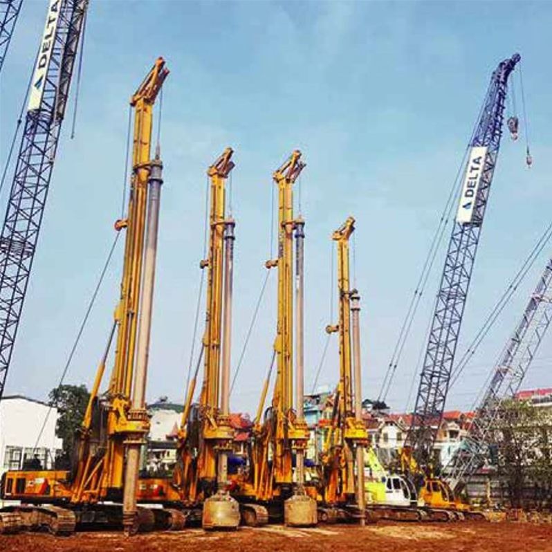 Truck Mounted Hydraulic Drill Pile Driver Machine XR220D Rotary Drilling Rig Multi Function