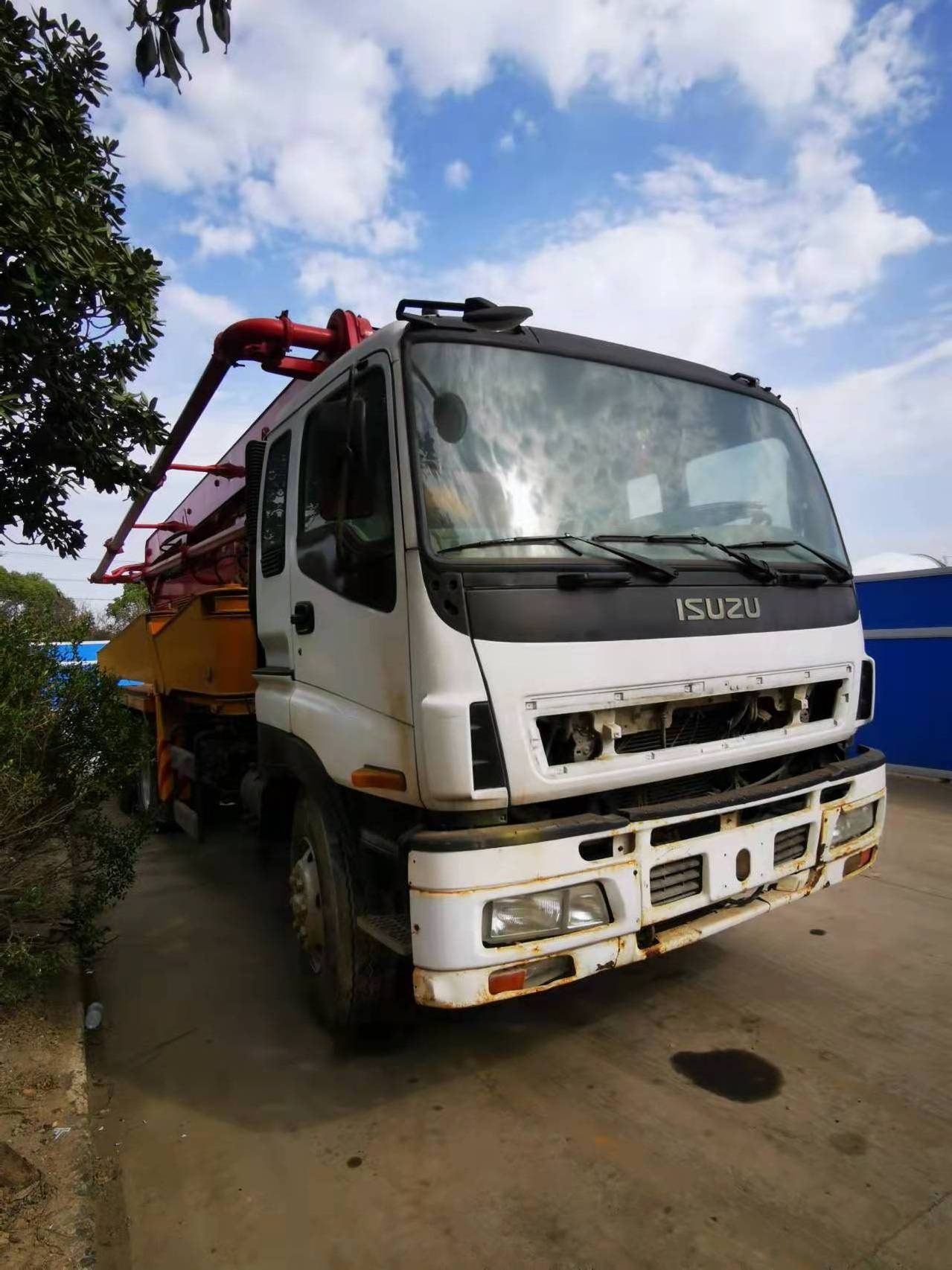 High quality Second Hand Sany SY5271THB Concrete Pump Trailer Truck