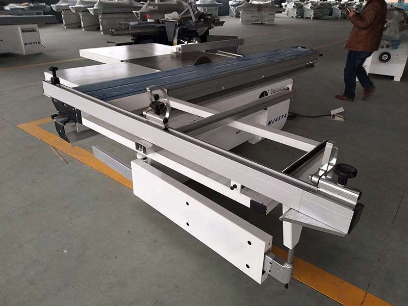 Woodworking Panel Sliding Table Saw with 45 Degree Tiltable BladeMj-45ya electric and digital display mini sliding table saw