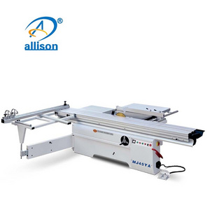 Woodworking Panel Sliding Table Saw with 45 Degree Tiltable BladeMj-45ya electric and digital display mini sliding table saw