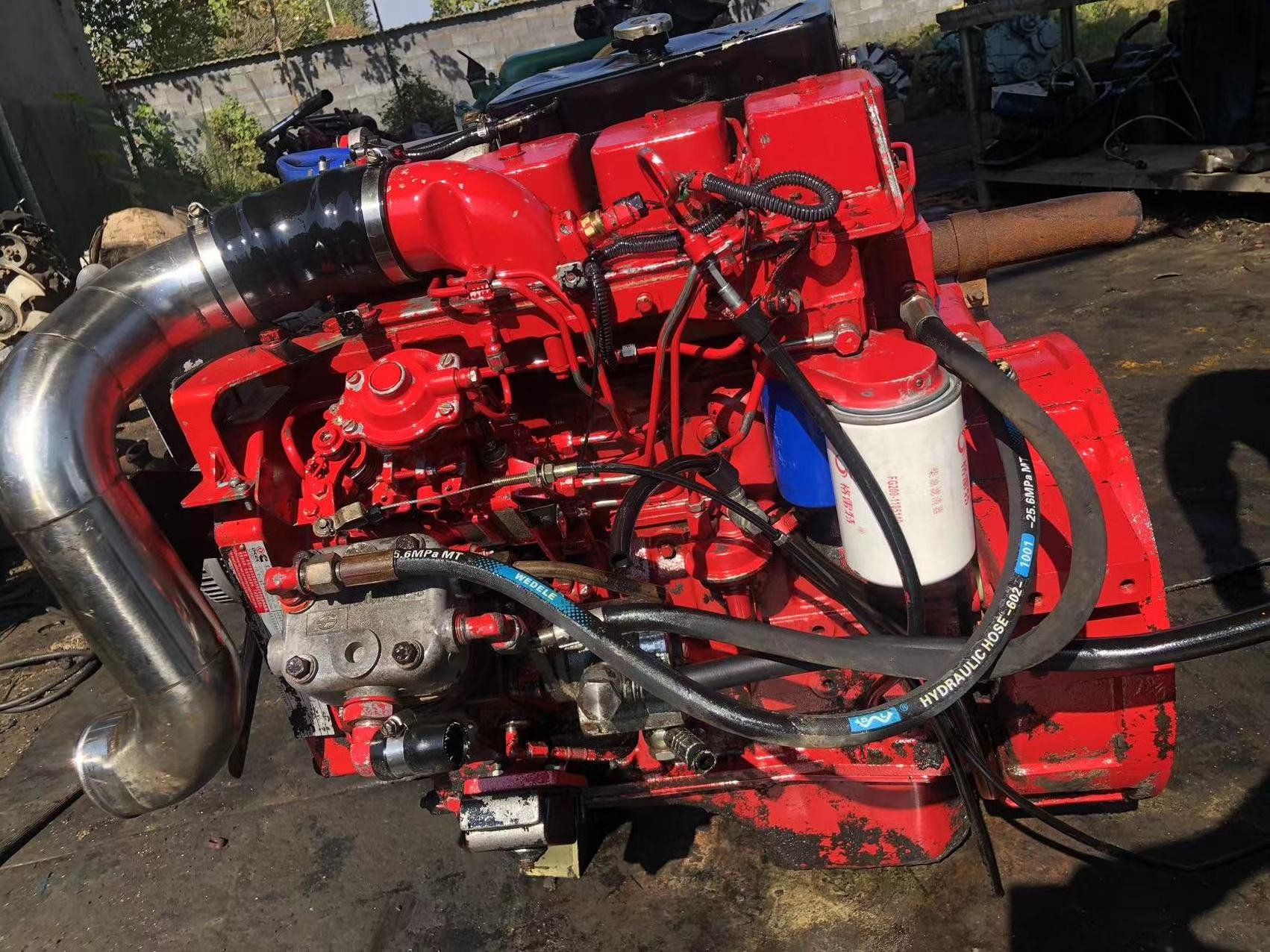 4BT second-hand 4 cylinder diesel used car engine for sale