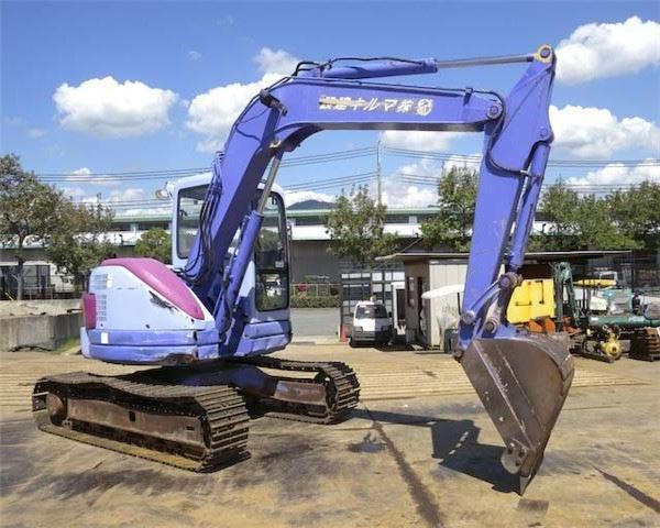 Refurbished Japan Original Used Komatsu PC75 PC75UU PC75UU-3 Unique Purple Color Mini 7.5 Ton Excavator Small Digger