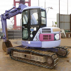 Cheapest Price Japan Original Used Komatsu PC75 PC75UU PC75UU-3 Unique Purple Color Mini 7.5 Ton Excavator Small Digger