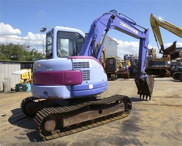 Refurbished Japan Original Used Komatsu PC75 PC75UU PC75UU-3 Unique Purple Color Mini 7.5 Ton Excavator Small Digger