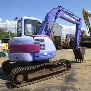 Refurbished Japan Original Used Komatsu PC75 PC75UU PC75UU-3 Unique Purple Color Mini 7.5 Ton Excavator Small Digger