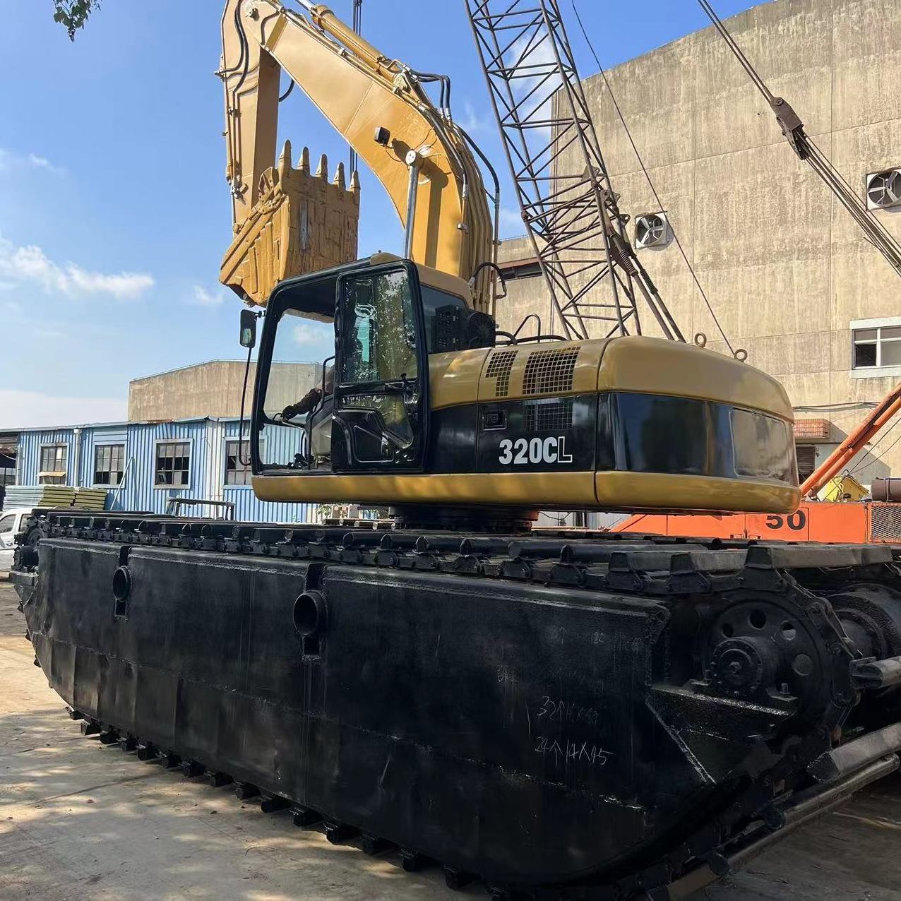 Hot selling Caterpillar used crawler excavator 320C with good condition 20ton Japan made second hand Boat digging