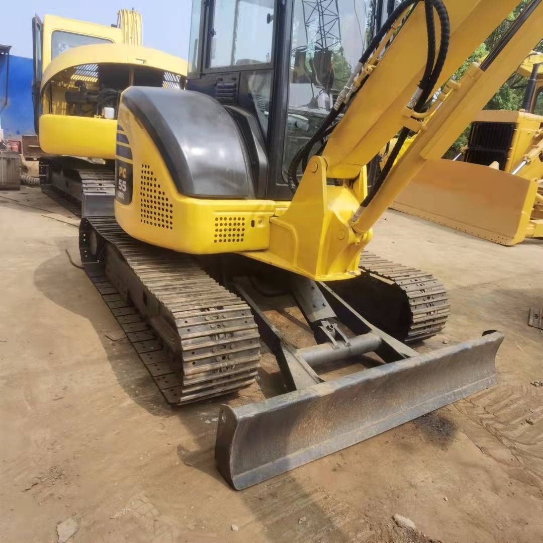 Used Komatsu PC55 PC55MR PC55MR-2 0.2m3 Bucket Capacity 5T Mine Track Hoe Trenching Home Garden Excavator