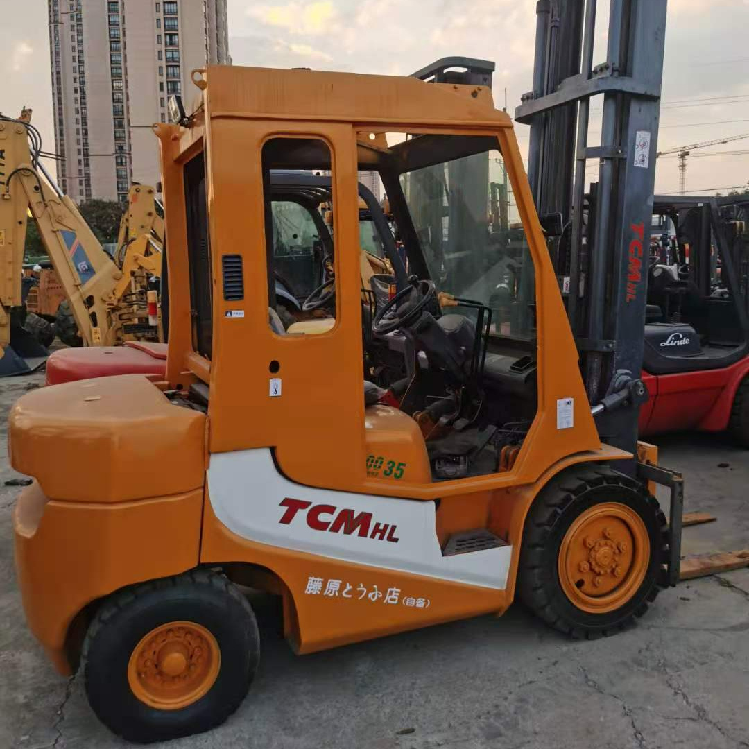 Second Hand Forklift 35 ton TCM FD350 Heavy Truck Forklift for Sale Cheap Price