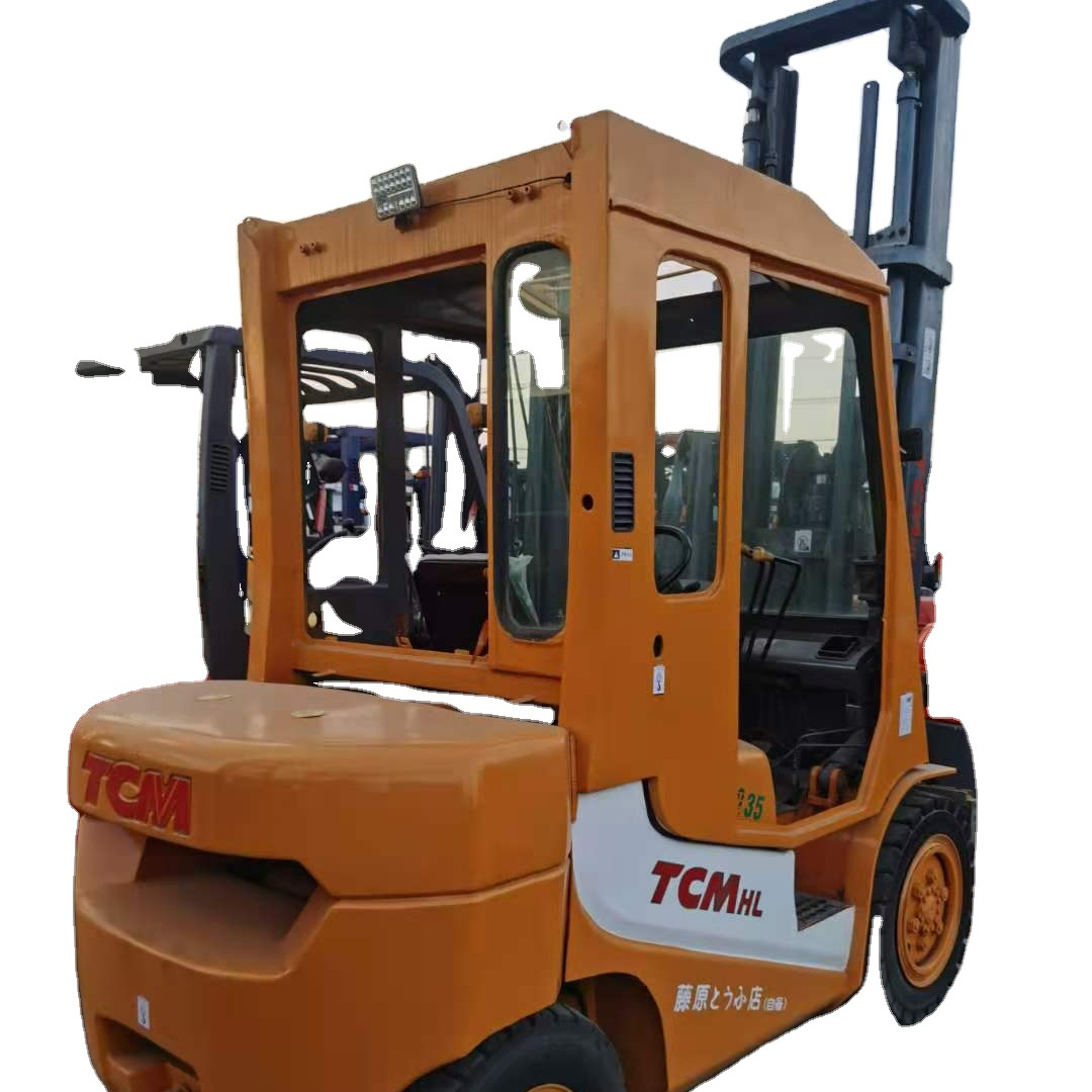 Second Hand Forklift 35 ton TCM FD350 Heavy Truck Forklift for Sale Cheap Price