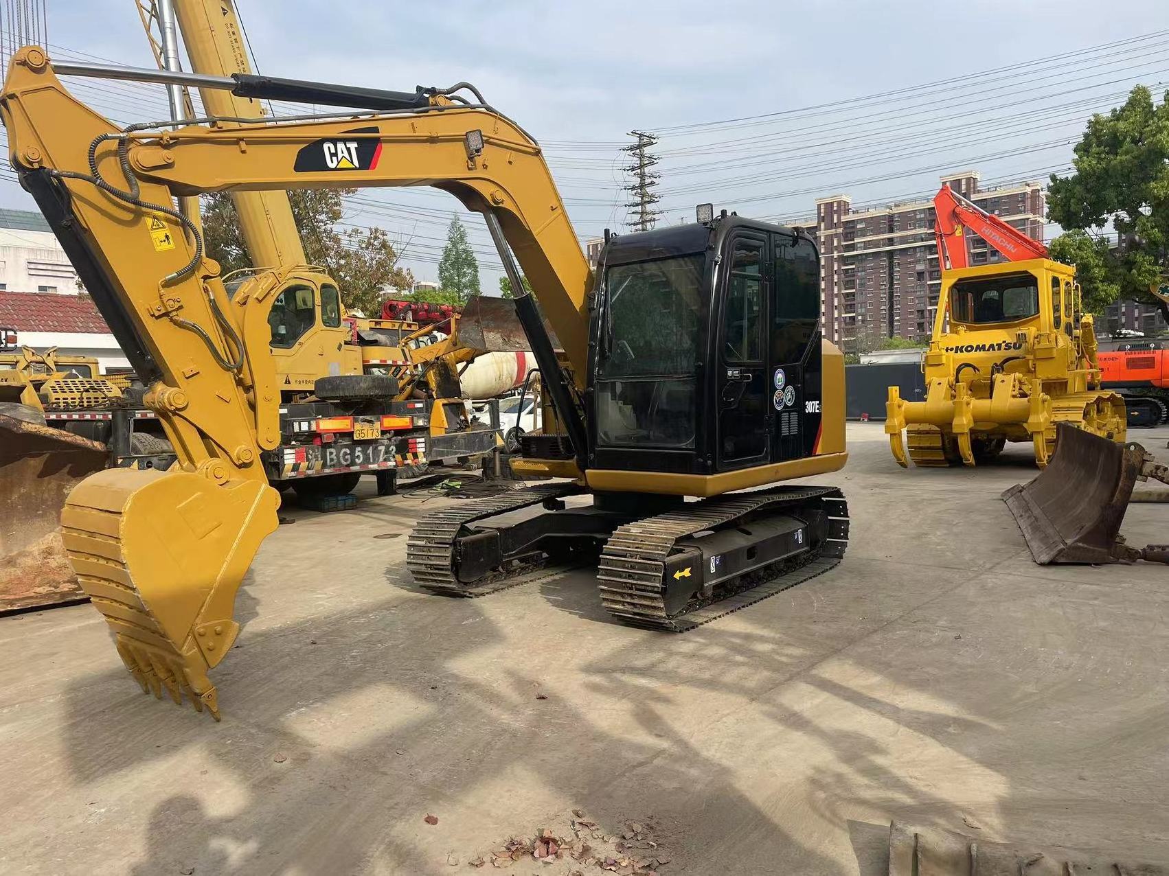 With EPA Digger 7 Ton Used Cat Caterpillar 307 307E 307E2 Mini Excavator Ready to Work